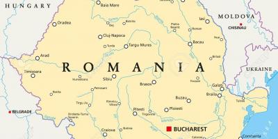 Mapa bukurešti, rumunsko