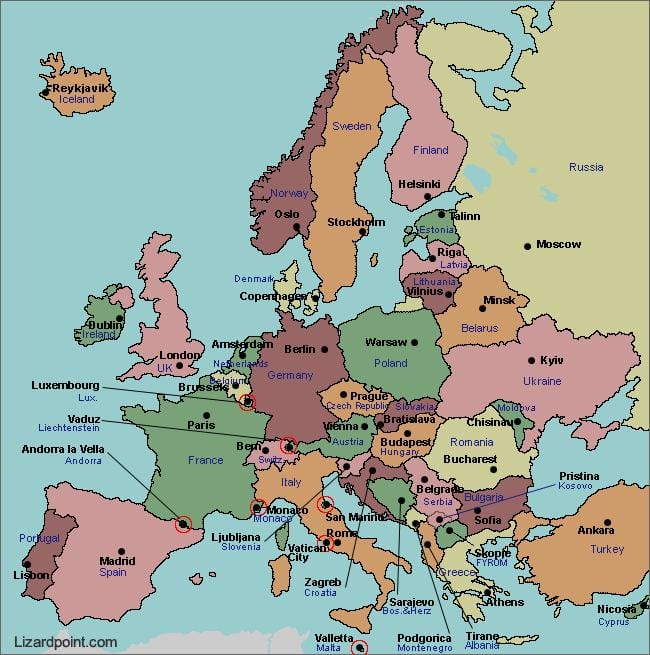 Mapa bukurešti, evropa