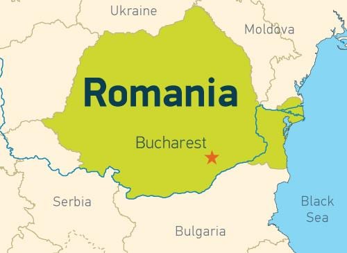 bukurešť na mapě