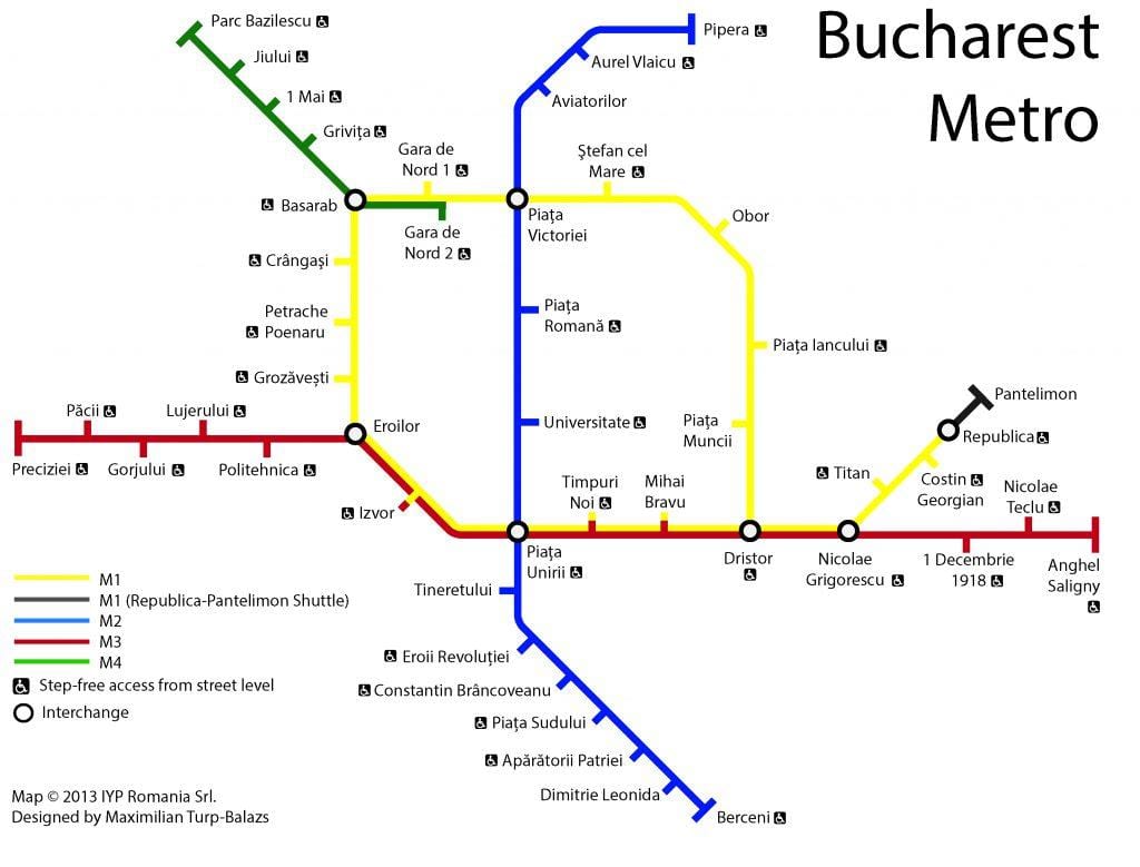 Mapa bukurešti veřejné dopravy 
