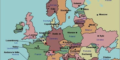 Mapa bukurešti, evropa