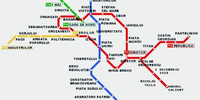 Tramvaj mapa bukurešti