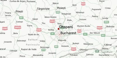Otopeni letiště mapě
