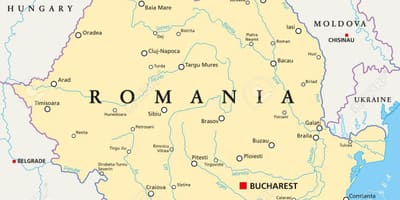 Hlavní město rumunska mapě